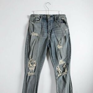 Abercrombie & Fitch Light Blue Distressed Skinny Jeans